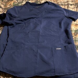 Sanibel Women's Navy Scrub Top